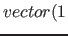 $vector( 1$
