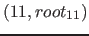 $( 11, root_{11})$